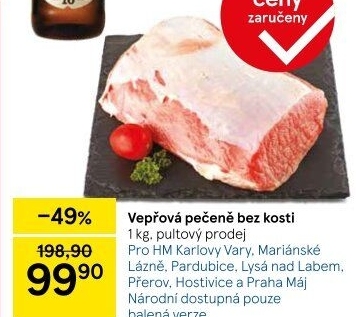 Vepřová pečeně bez kosti
