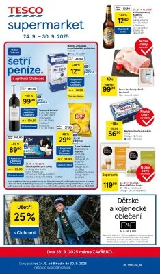 akční leták Tesco 24.9.2025-30.9.2025