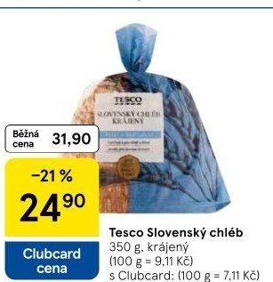 Chléb slovenský Tesco