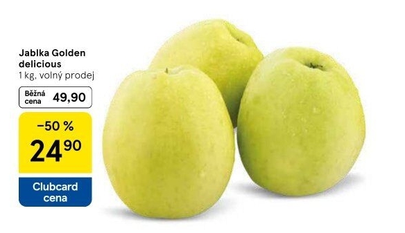 Jablka Golden Delicious