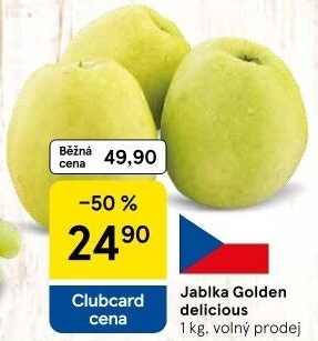 Jablka Golden Delicious