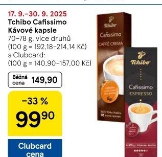 Kapsle Cafissimo Tchibo