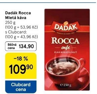 Mletá káva Rocca cafe Dadák