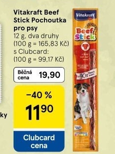 Pamlsky pro psy Beef Stick Vitakraft