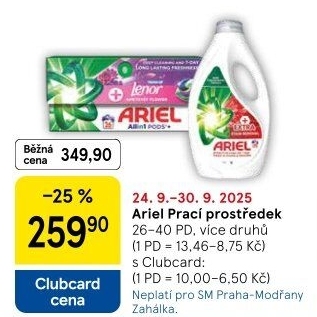 Prací prostředky Ariel