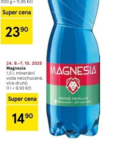 Přírodní voda Magnesia