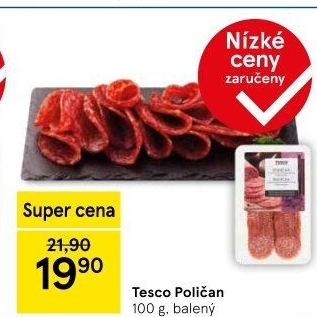 Salám Poličan Tesco