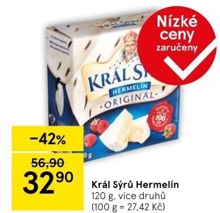 Sýr Hermelín Král sýrů
