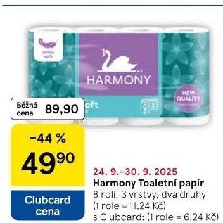 Toaletní papír 3vrstvý Harmony