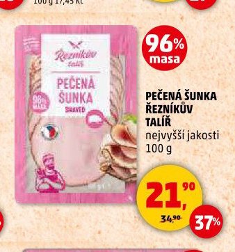 PEČENÁ ŠUNKA ŘEZNÍKŮV TALÍŘ 100 g