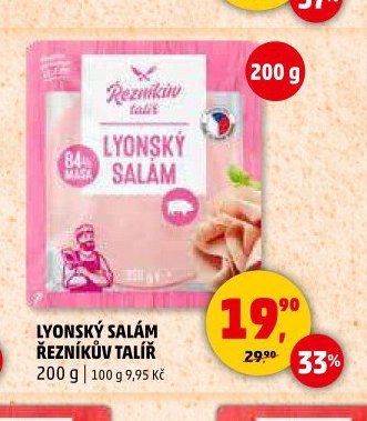 LYONSKÝ SALÁM ŘEZNÍKŮV TALÍŘ 200 g