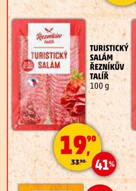 TURISTICKÝ SALÁM ŘEZNÍKŮV TALÍŘ 100 g