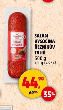 SALÁM VYSOČINA ŘEZNÍKŮV TALÍŘ 300 g