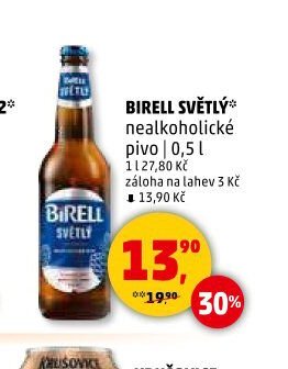 BIRELL SVĚTLÝ* nealkoholické pivo