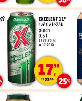 EXCELENT 11* světlý ležák plech