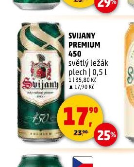 SVIJANY PREMIUM 450 světlý ležák plech