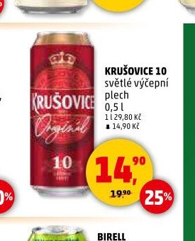 KRUŠOVICE 10 světlé výčepní plech