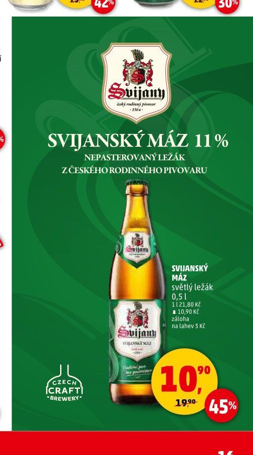 SVIJANSKÝ MÁZ světlý ležák