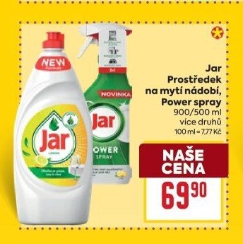 Jar Prostředek na mytí nádobí, Power spray