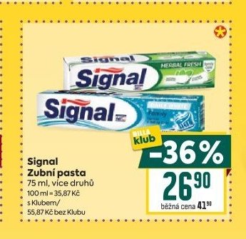 Signal Zubní pasta - BILLA akcniletaky.com