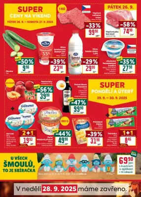 akční leták BILLA 24.9.2025-30.9.2025