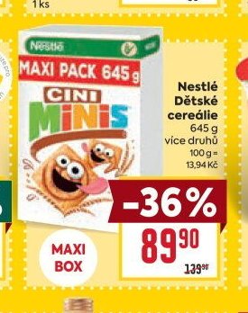 Nestlé Dětské cereálie