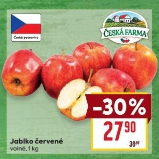 Jablka červená Česká Farma