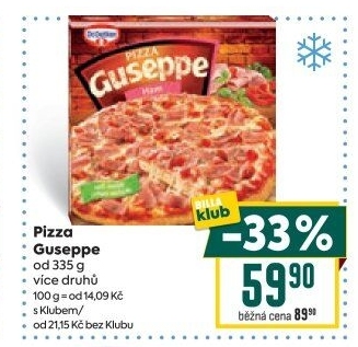 Pizza mražená Guseppe Dr. Oetker