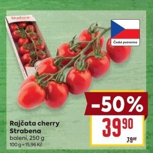 Rajčata cherry keříková Čerstvě utrženo