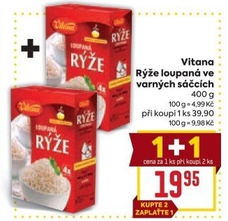 Rýže loupaná dlouhozrnná Vitana