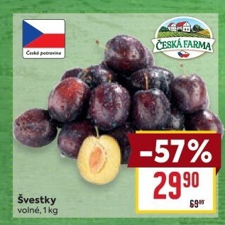 Švestky Česká farma