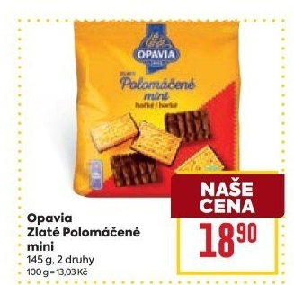 Zlaté polomáčené mini Zlaté Opavia