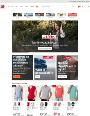 akční leták Kik textil 24.9.2025-30.9.2025