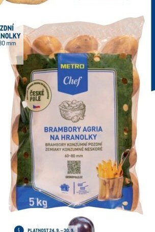BRAMBORY AGRIA NA HRANOLKY