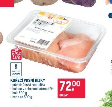 KUŘECÍ PRSNÍ ŘÍZKY