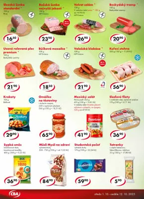 akční leták CBA 1.10.2025-12.10.2025