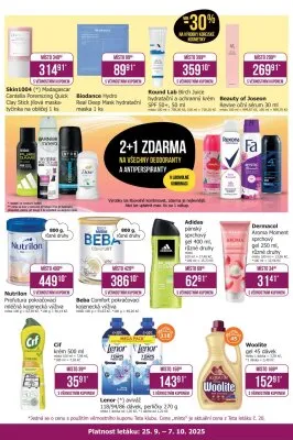 akční leták Teta drogerie 25.9.2025-7.10.2025