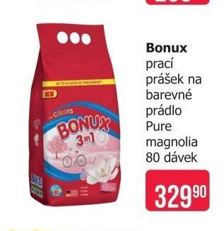Bonux prací prášek na barevné prádlo Pure magnolia 80 dávek