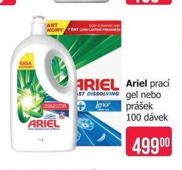 Ariel prací gel nebo prášek 100 dávek