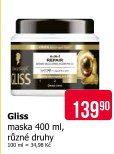 Maska na vlasy Gliss Schwarzkopf