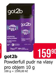 Pudr na vlasy Got2b Schwarzkopf