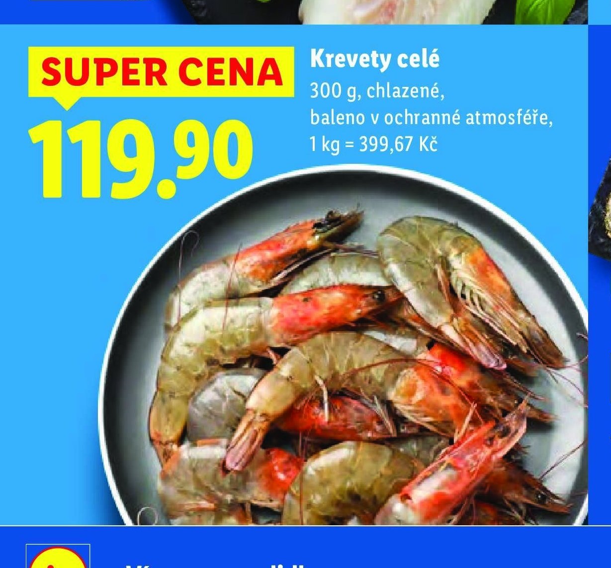 Krevety celé