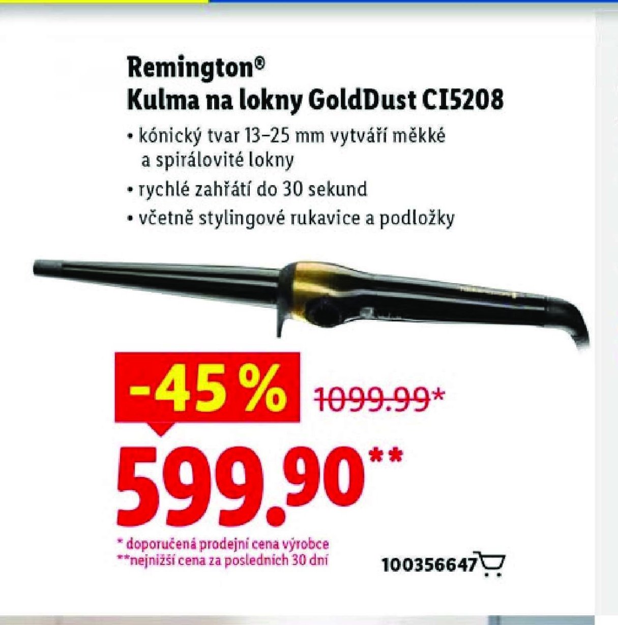 Remington Kulma na lokny GoldDust CI5208