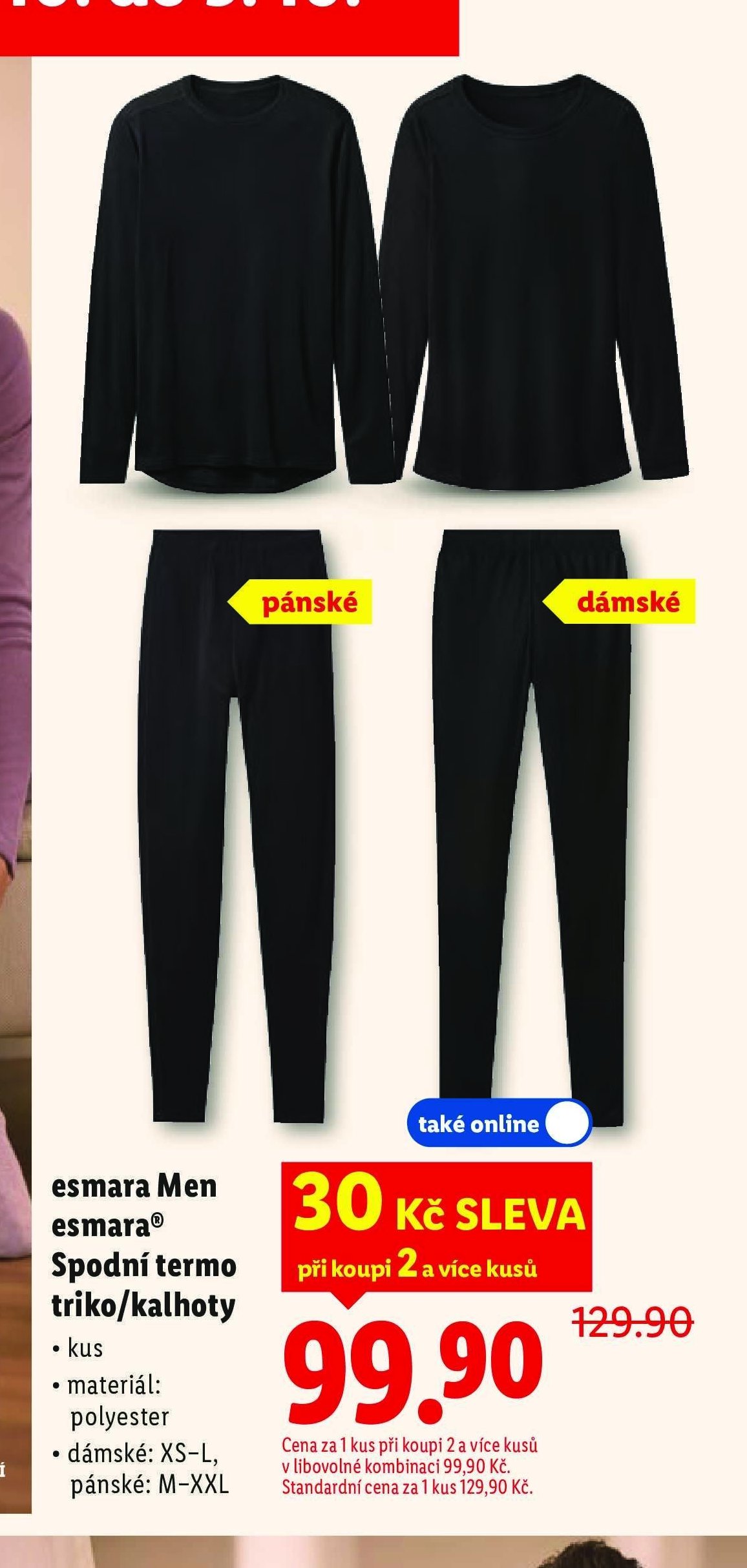 esmara Men esmara® Spodní termo triko/kalhoty