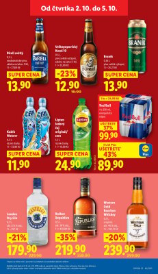 akční leták Lidl 2.10.2025-5.10.2025