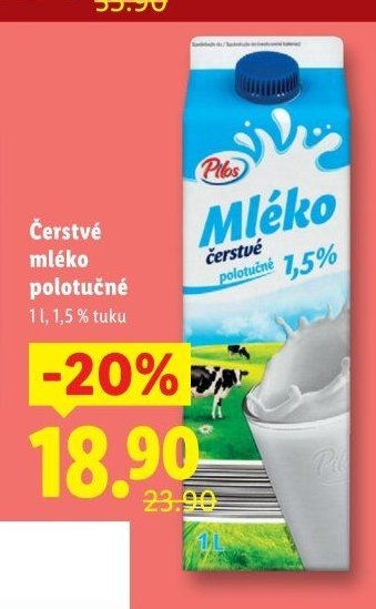 Čerstvé mléko polotučné