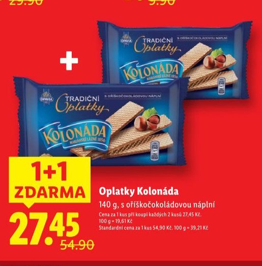 Oplatky Kolonáda