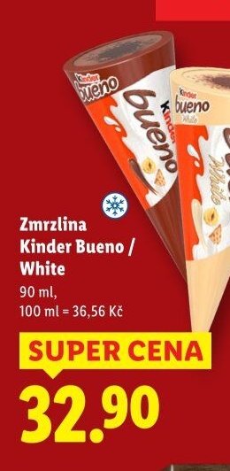 Zmrzlina Kinder Bueno / White