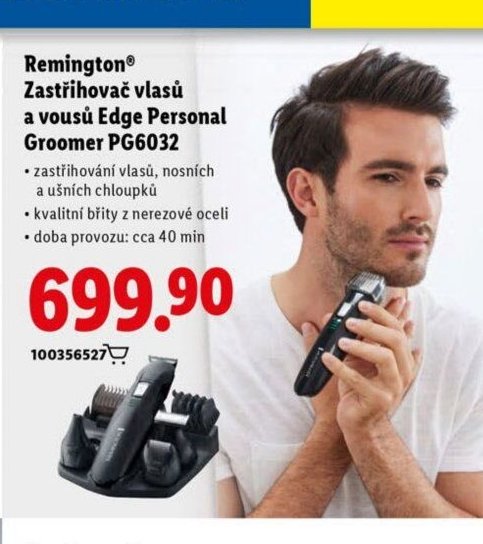 Remington Zastřihovač vlasů a vousů Edge Personal Groomer PG6032 - Lidl akcniletaky.com