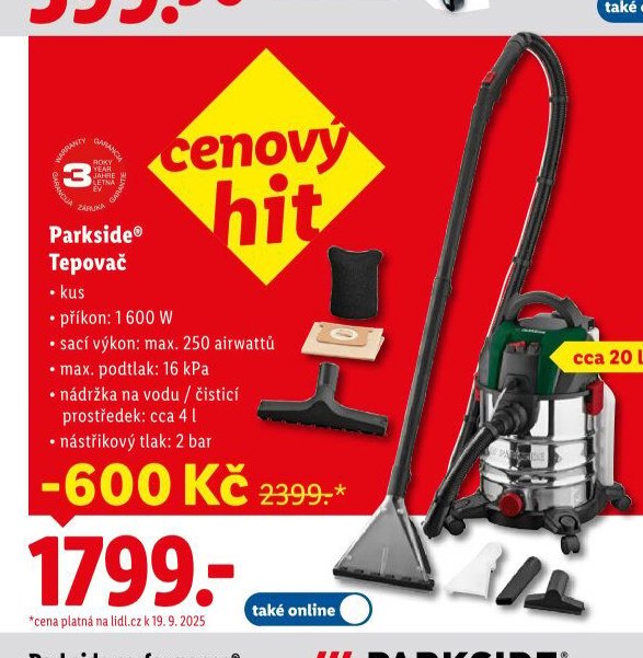 Parkside® Tepovač